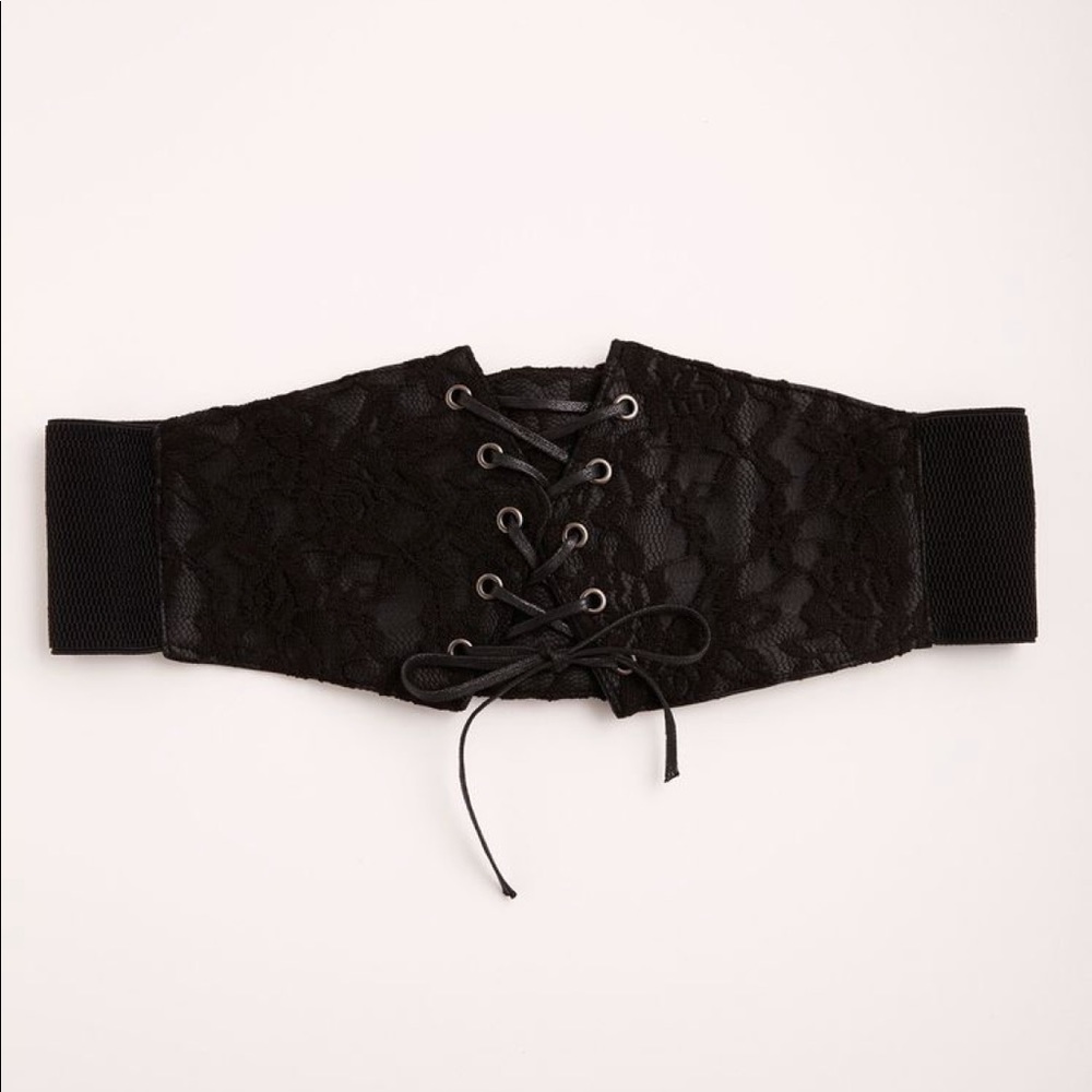 Torrid Sz 00 Black Corset Stretch Belt